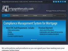 Tablet Screenshot of mortgagemanuals.com